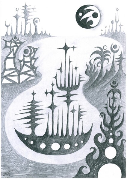 Loď u břehu II / Ship close to shore II